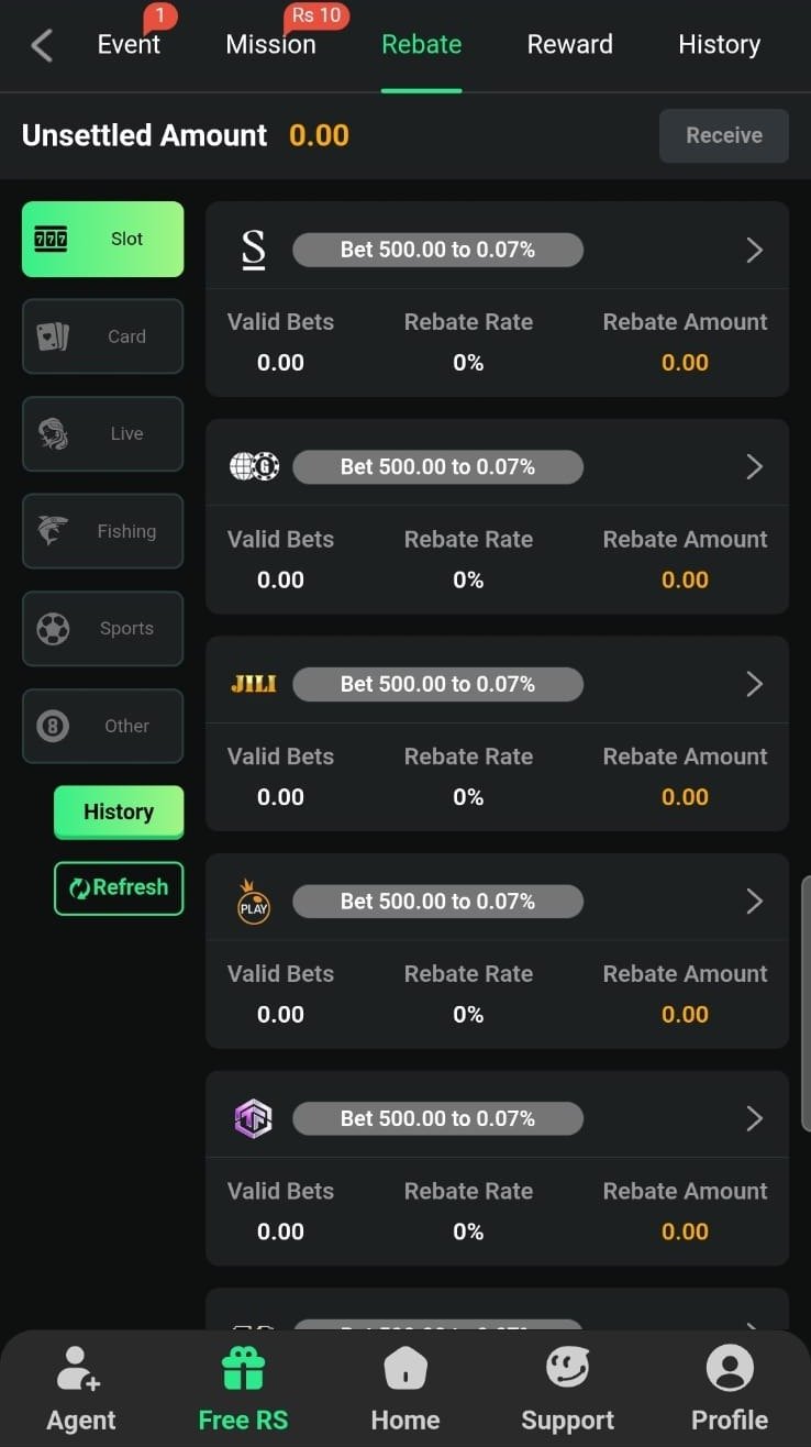 K1 app screenshot 6 — K1 game apk lobby, slots and live games